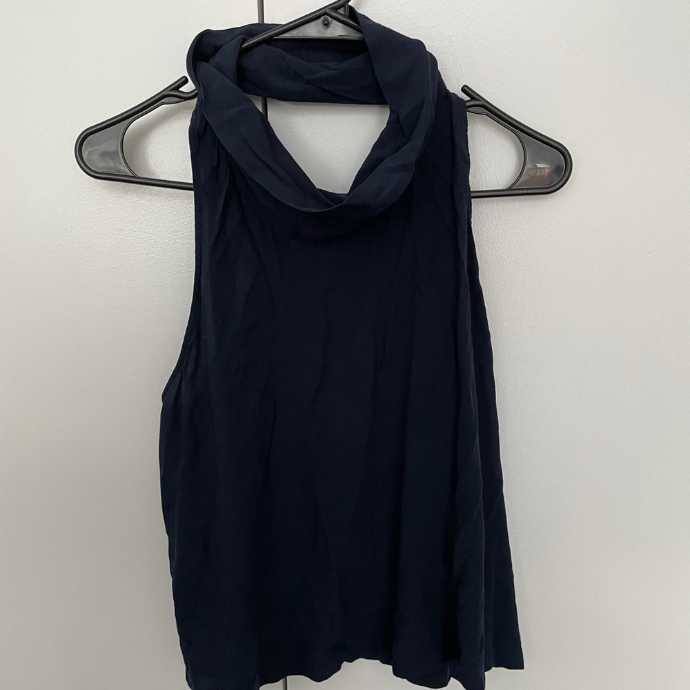 Free people navy tank top! perfect for a night out